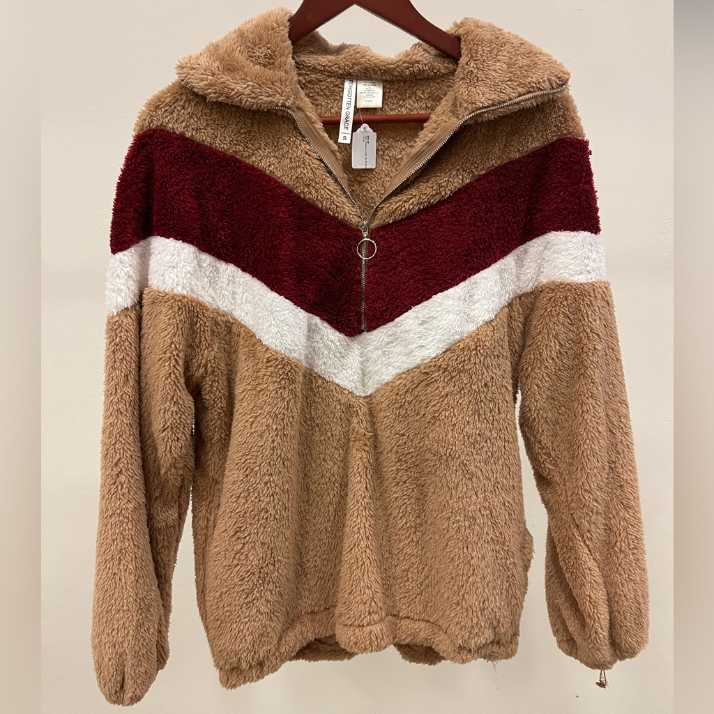 Fluffy Chevron Pullover